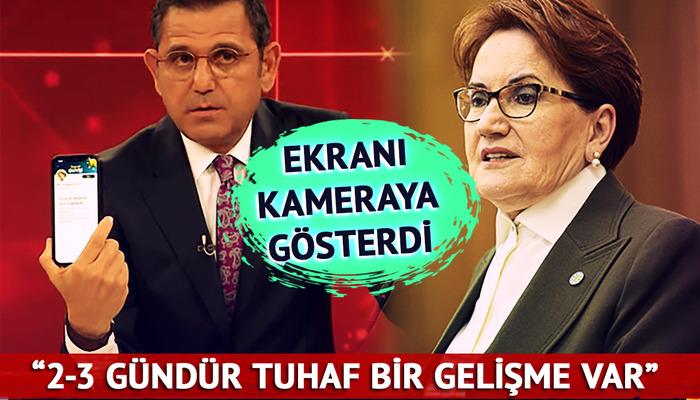 Akşener'in profiline tıklayan Fatih Portakal inanamadı! Canlı yayında kameraya gösterdi... 