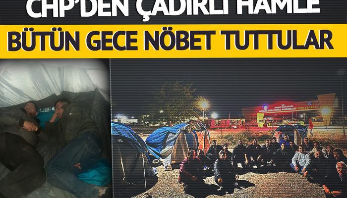 Cezaevi önünde çadır kurup sabaha kadar nöbet tuttular! Sayıları artıyor: Teleferik kazasında tutuklanan belediye başkanına CHP'lilerden destek